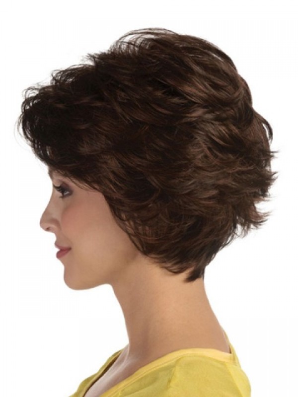 Short Wavy Lace Front Synthetic Wigs