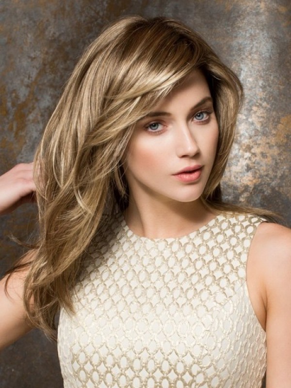 Blonde Long Straight Capless Synthetic Wig