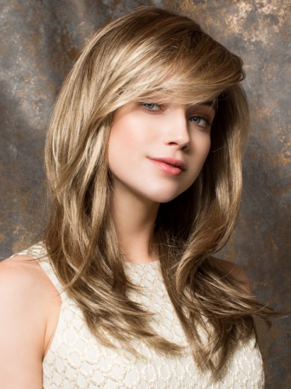 Blonde Long Straight Capless Synthetic Wig