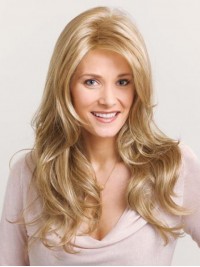 Blonde Long Wavy Lace Front Synthetic Wig