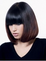 Bob Short Straight Synthetic Capless Wig