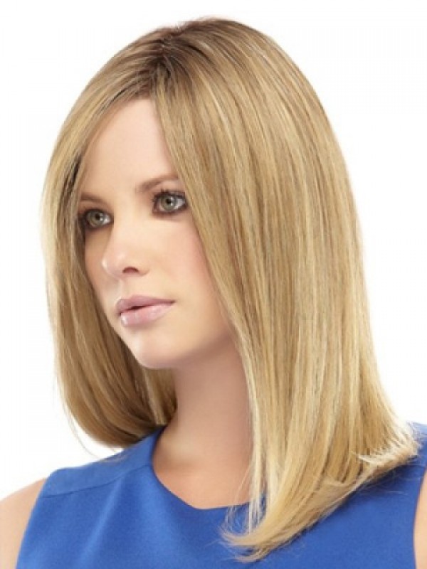 Long Blonde Straight Lace Front Synthetic Wig