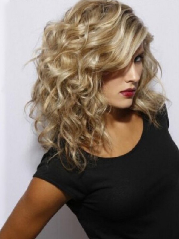 Blonde Long Wavy Lace Front Synthetic Wig
