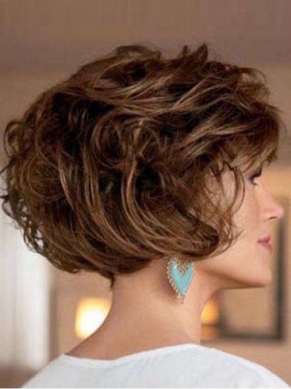 Short Wavy Capless Synthetic Wig