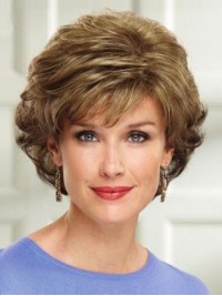 Wavy Short Wavy Lace Front Synthetic Wig