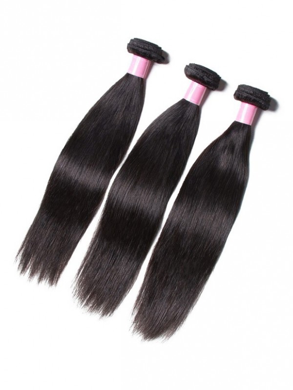 Human Virgin Straight Brazilian Hair 3 Bundles