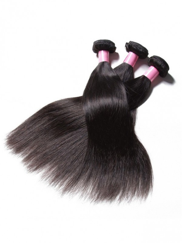 Human Virgin Straight Brazilian Hair 3 Bundles