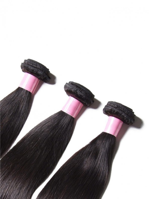 Human Virgin Straight Brazilian Hair 3 Bundles