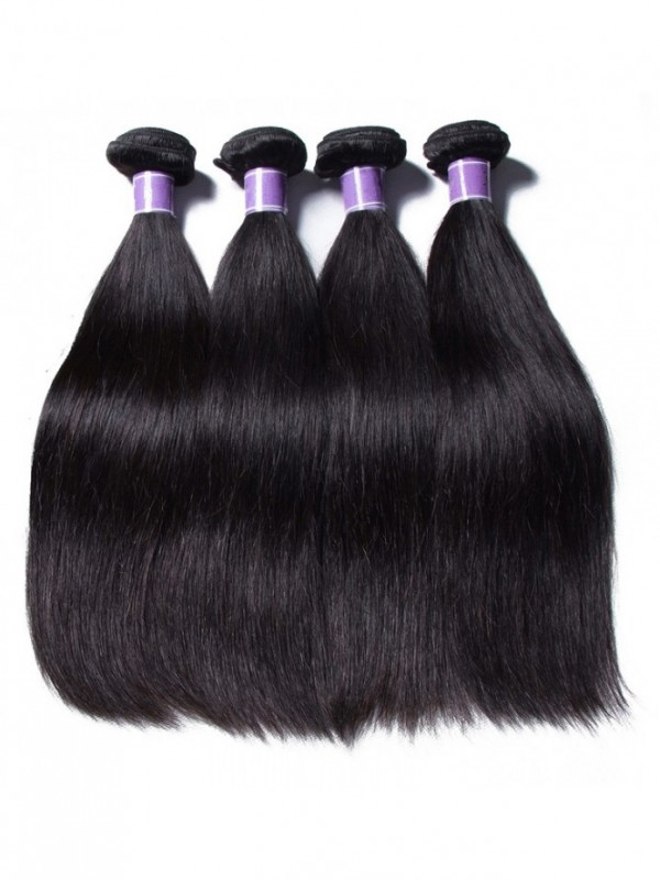 4pcs Malaysian Straight Hair 8A Grade Virgin Human Hair Extension