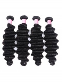 4pcs Deep Wave Wave Virgin Human Hair Weft