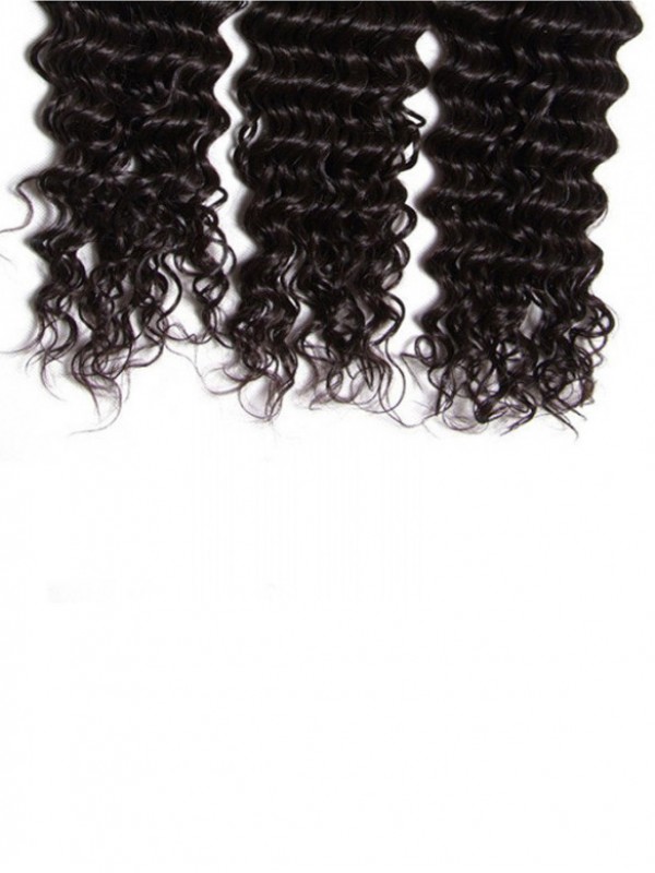 3pcs/pack Deep Wave Brazilian Human Hair Weave