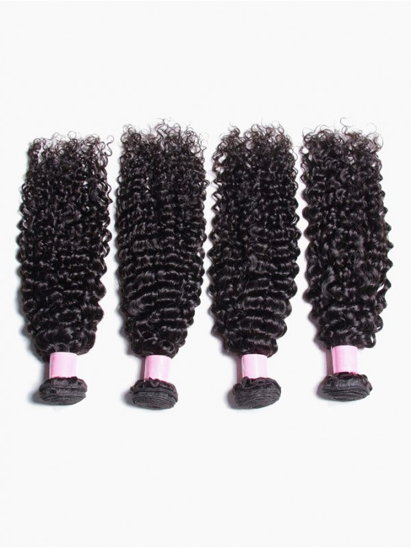 Peruvian Jerry Curly Virgin Hair Weaves 4pcs/pack