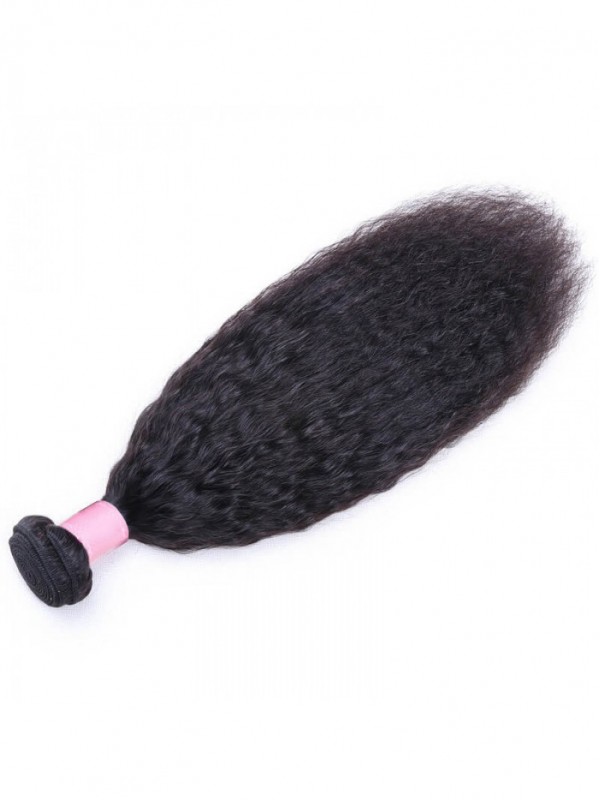 1Bundle Virgin Human Hair Kinky Straight Bundles