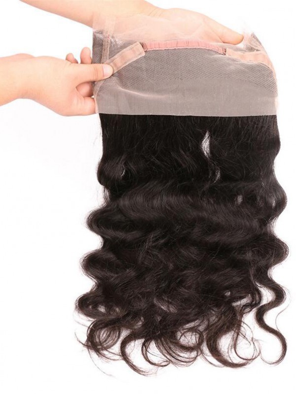 Body Wave Unprocessed Peruvian Human Hair 360 Lace Frontal