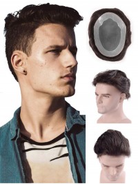 8" x 10" Men's Toupee Human Hair Pieces