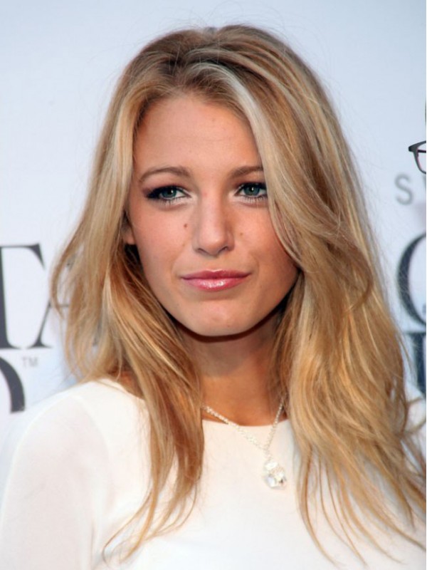 Blake Lively Long Lace Front Blonde Remy Human Hair Wig 16 Inches