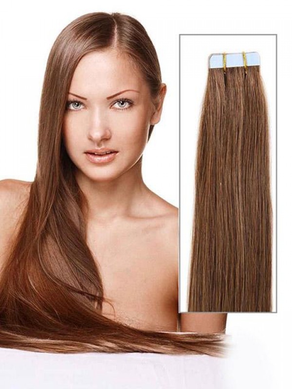 20pcs Skin Weft Tape in Straight Human Hair Extensions